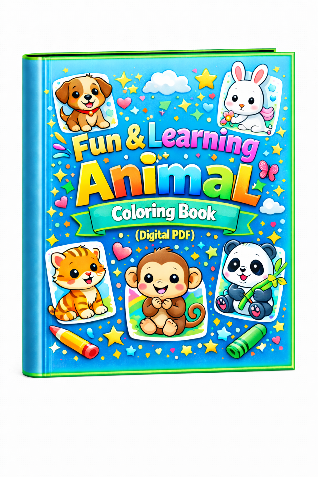 Kids Zone Education – Fun & Learning Animal Coloring Book (Digital PDF) - Image 2