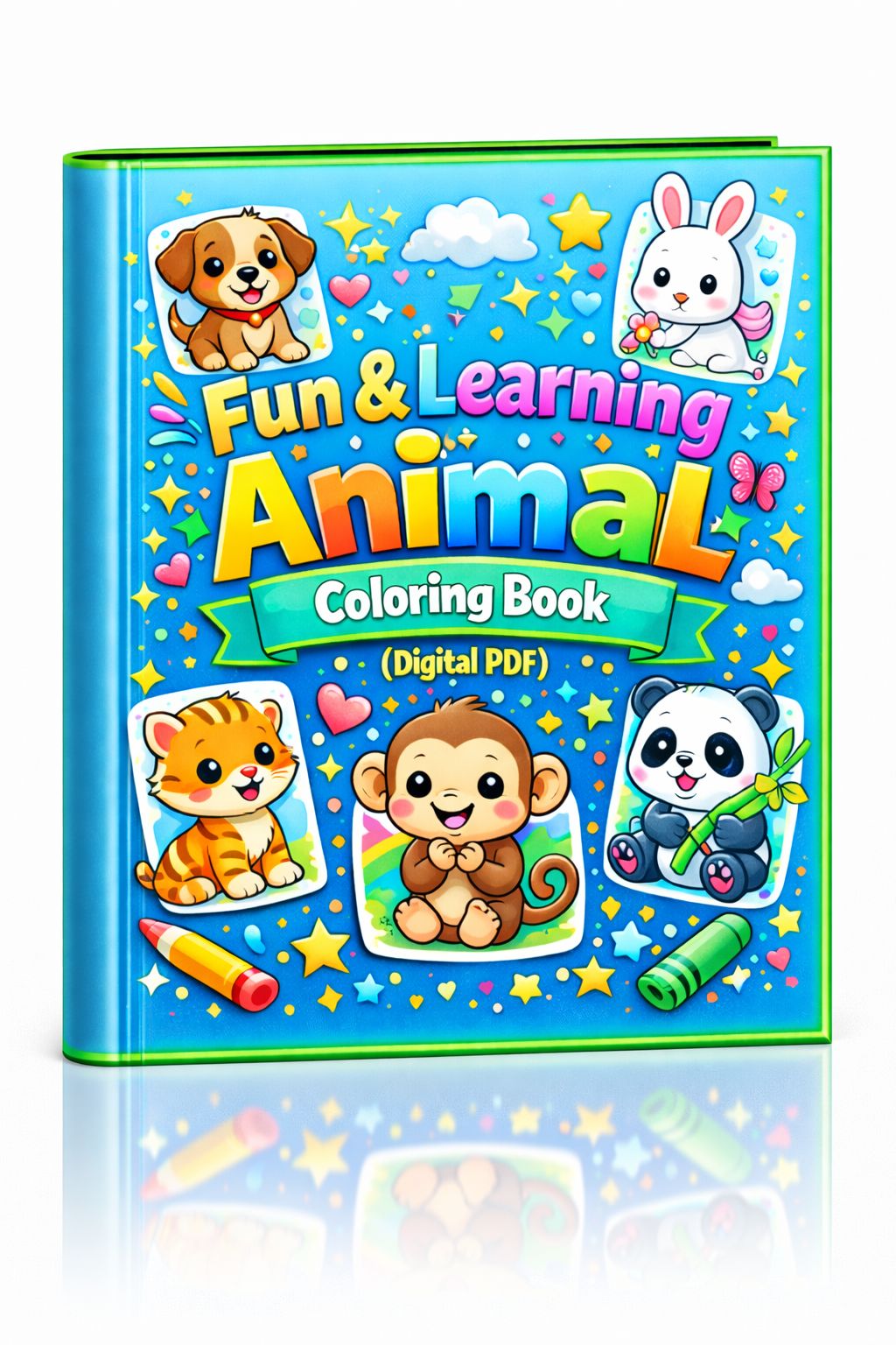 Kids Zone Education – Fun & Learning Animal Coloring Book (Digital PDF) - Image 3
