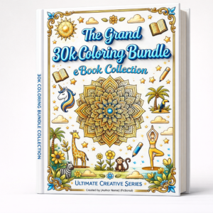 🎨 30,000+ Coloring Pages Mega Bundle – Mandala, Unicorn, Zoo & More | Ultimate Creative eBook Collection