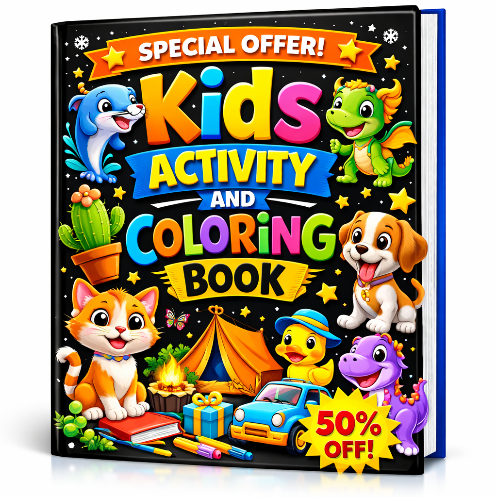 Fun Animals, Dinosaurs, Cars, Dragons and Cute Adventures | Easy Coloring Pages to Boost Creativity, Focus and Learning for Boys and Girls - Image 2