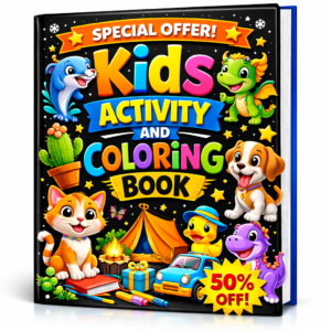 Fun Animals, Dinosaurs, Cars, Dragons and Cute Adventures | Easy Coloring Pages to Boost Creativity, Focus and Learning for Boys and Girls